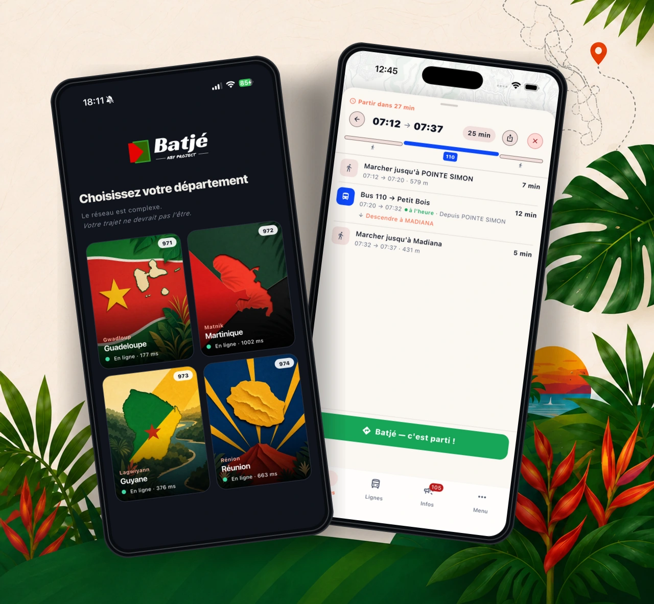 L’application Batjé accompagne les déplacements dans chaque territoire
